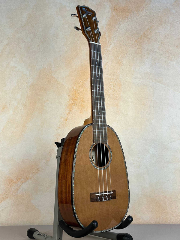 Ohana PKC-50G Solid Cedar & Mahogany Pineapple Concert Ukulele - Island Bazaar Ukes