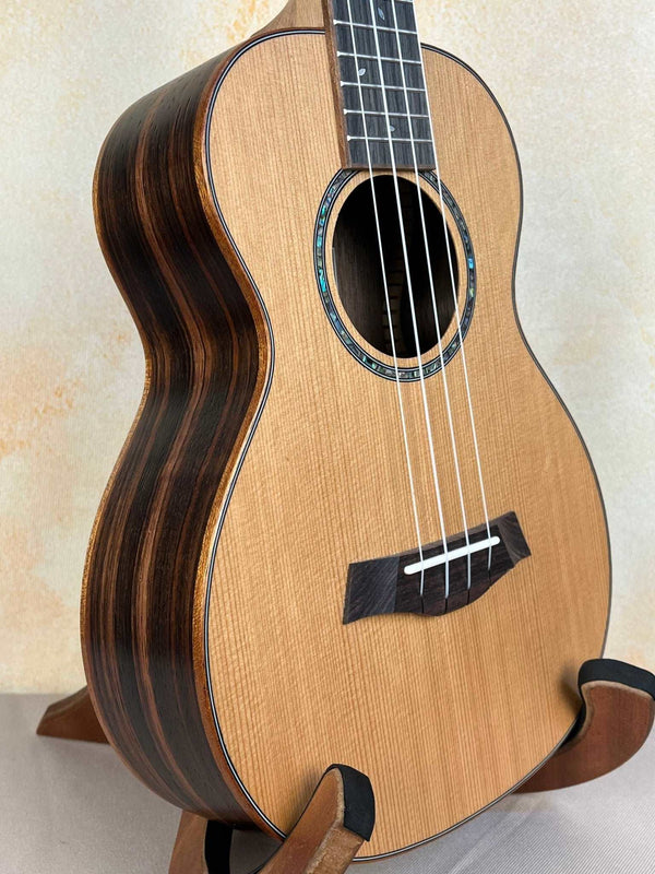 Ohana TK-50ME Solid Cedar Top Slotted Headstock Tenor Ukulele - Island Bazaar Ukes