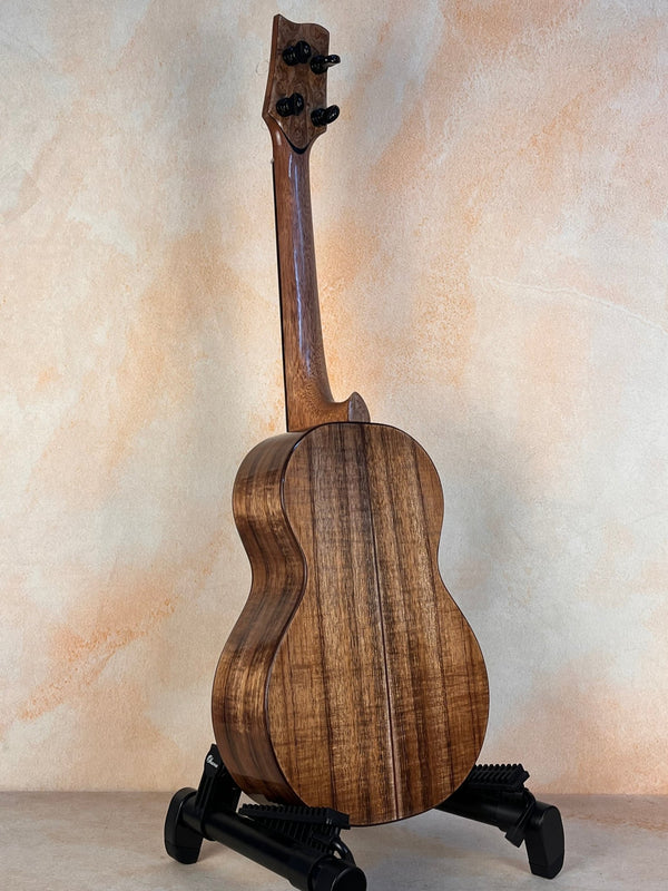 Phil Henderson Custom Tenor Ukulele Koa Wood w/ Side Soundport - Island Bazaar Ukes