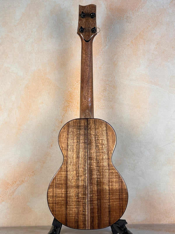 Phil Henderson Custom Tenor Ukulele Koa Wood w/ Side Soundport - Island Bazaar Ukes