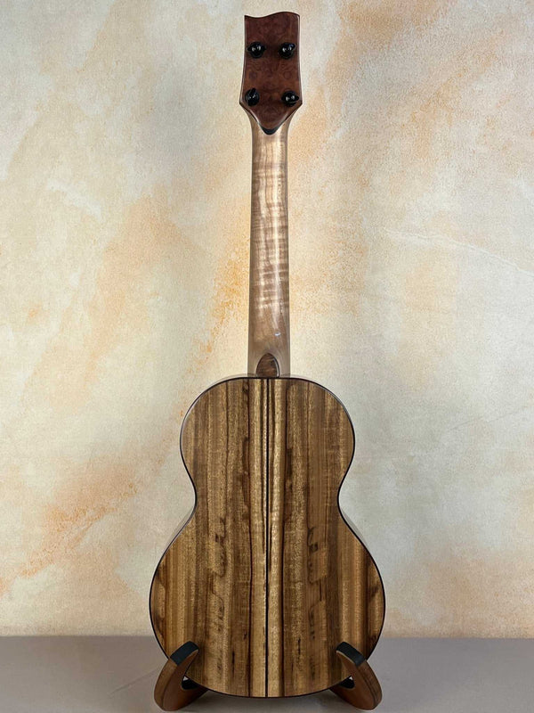 Phil Henderson Tenor Ukulele | Custom-Made Blond & Chocolate Myrtle - Island Bazaar Ukes