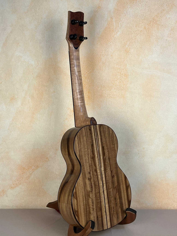 Phil Henderson Tenor Ukulele | Custom-Made Blond & Chocolate Myrtle - Island Bazaar Ukes