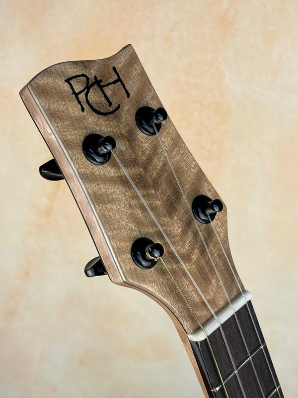 Phil Henderson Tenor Ukulele | Custom-Made Blond & Chocolate Myrtle - Island Bazaar Ukes