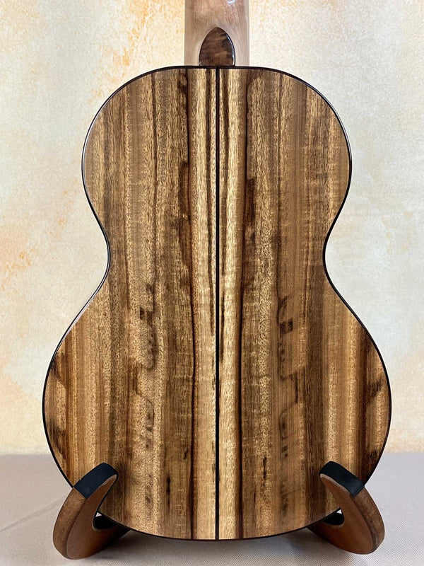 Phil Henderson Tenor Ukulele | Custom-Made Blond & Chocolate Myrtle - Island Bazaar Ukes