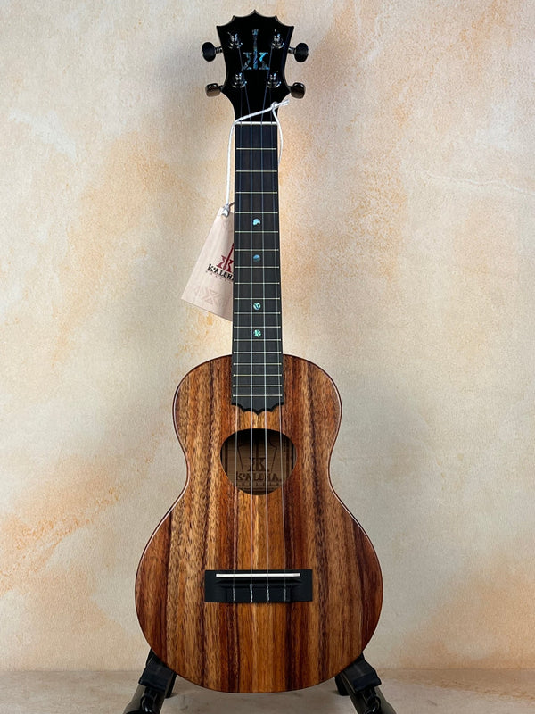 Stunning KoAloha KCM-10RP Concert Uke Royal Pikake Satin-Finish Koa - Island Bazaar Ukes