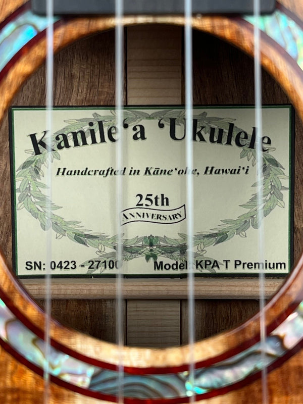 Unique Kanilea Premium Tenor Ukulele KPA Hawaiian Koa with Deluxe Case - Island Bazaar Ukes