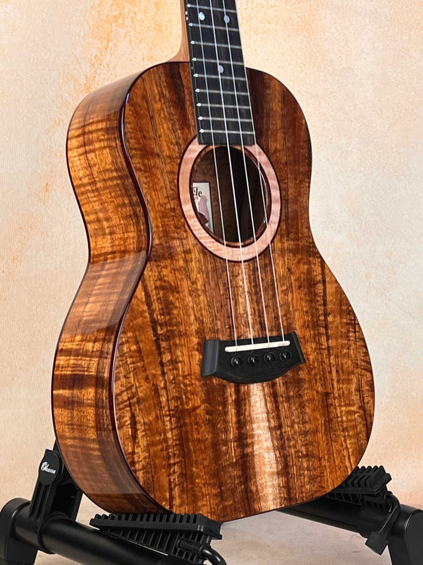 Wow! The Exquisite Kanilea K3-T Tenor Koa Ukulele w/ Case - Island Bazaar Ukes